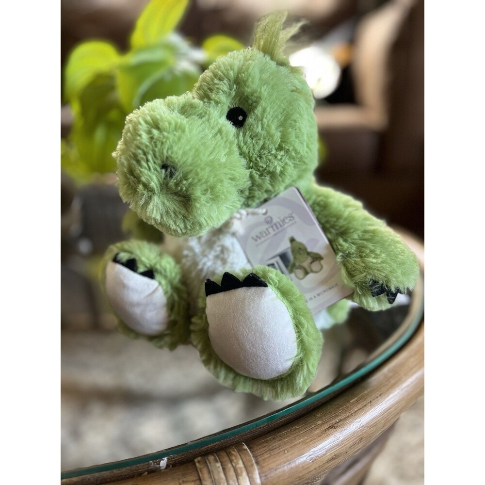 NWT Warmies Dinosaur Green Microwavable French Lavender Scented Plushie